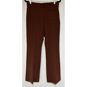 Sandro Paris Women’s Brown Bordeaux Trouser Front Pocket Pants Size 40/ US 8